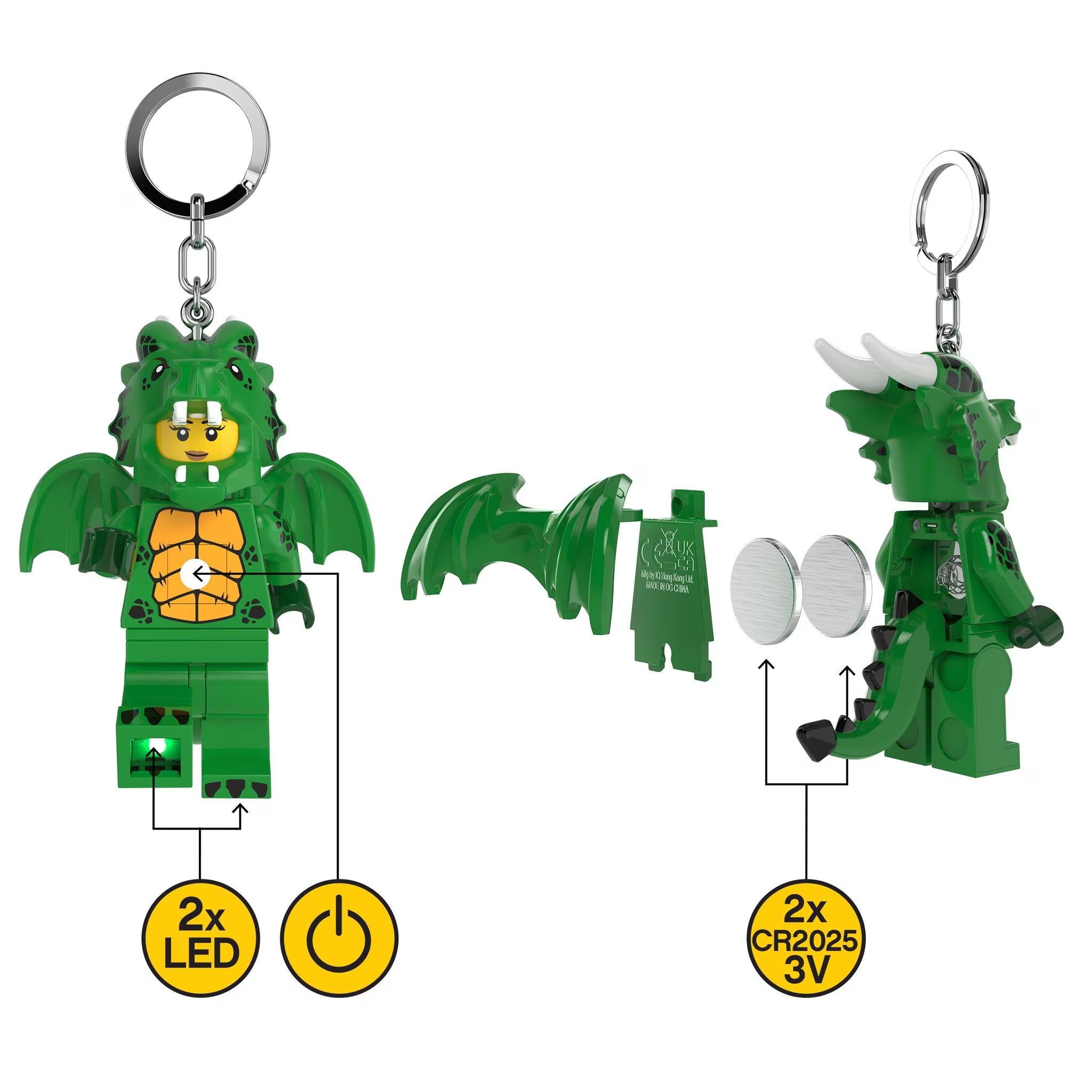 樂高® Minifigures™ 鑰匙圈燈 綠龍裝女孩