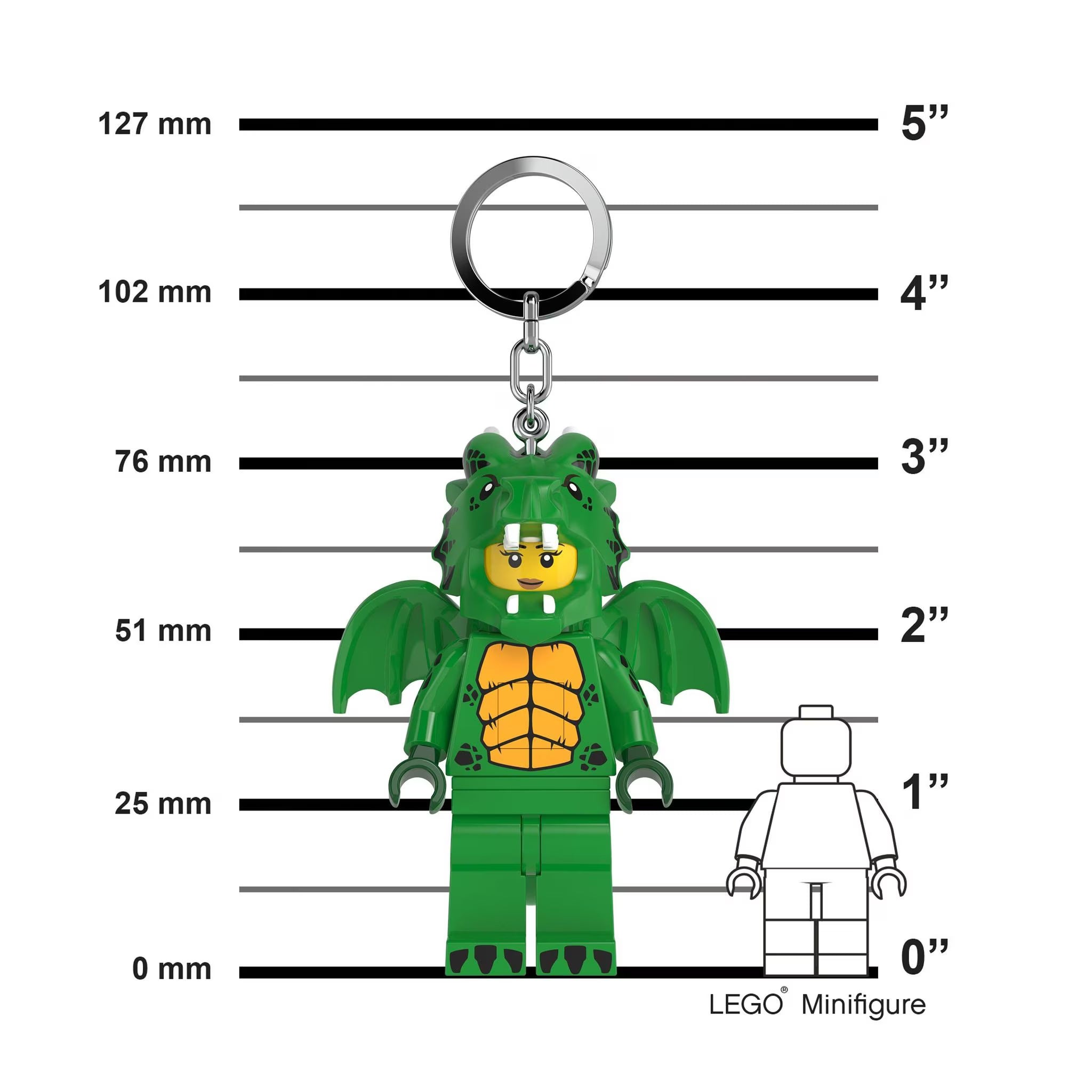 樂高® Minifigures™ 鑰匙圈燈 綠龍裝女孩