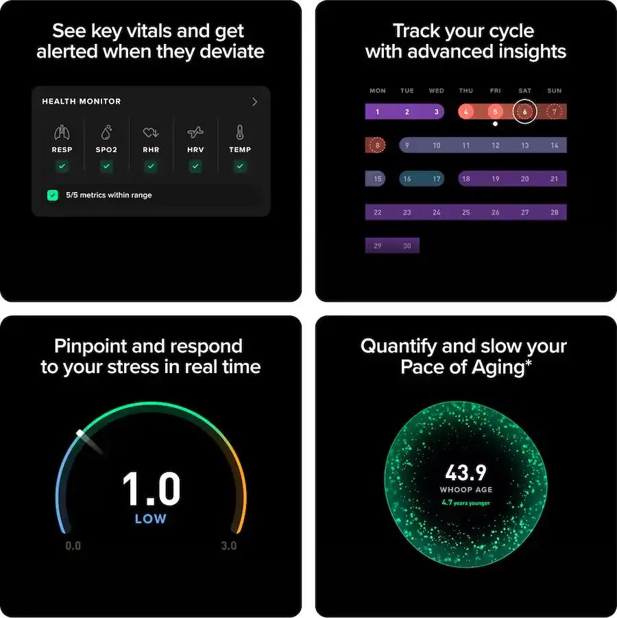 WHOOP 5.0 Peak (2025) Health and Fitness Tracker